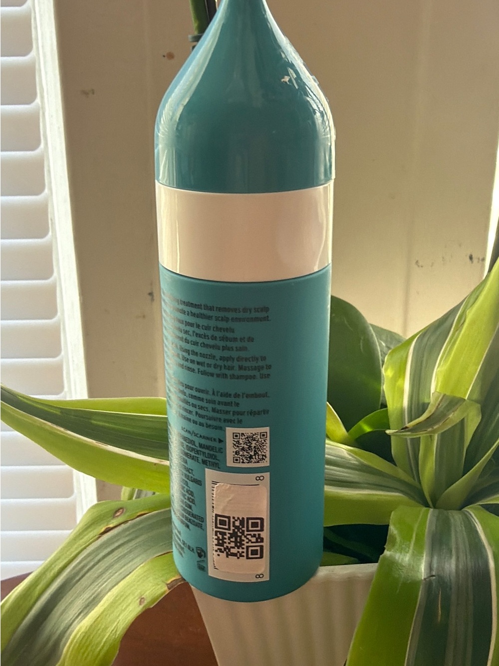 Living Proof Turquoise Scalp Care Exfoliator Bottle - Picture 2 of 3